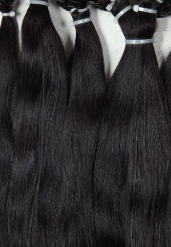палитра цветов волос для наращивания - 1B Черный