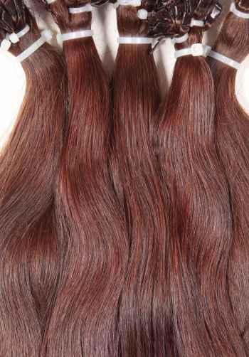 палитра цветов волос для наращивания - 33 Рыже-кашатановый махагон