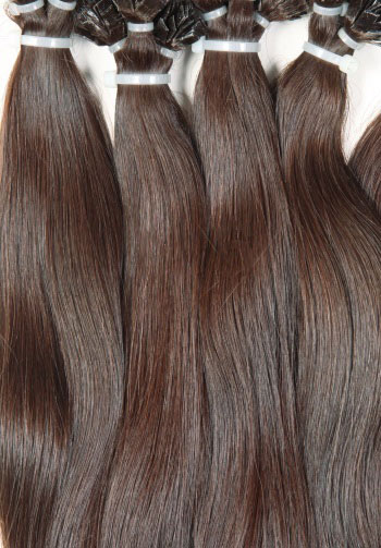 палитра цветов волос для наращивания -6 Светло-каштановый